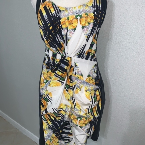 Rebecca Minkoff 100% Silk Joshua Floral Terrazzo Racerback Dress - Picture 2 of 8